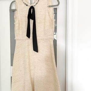 Cream sleeveless dress